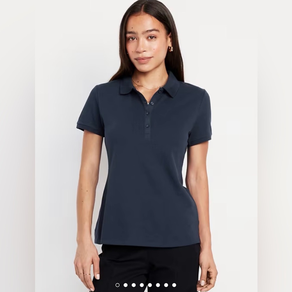 Old Navy Navy Blue women’s Polo Shirt Casual Style size 2x